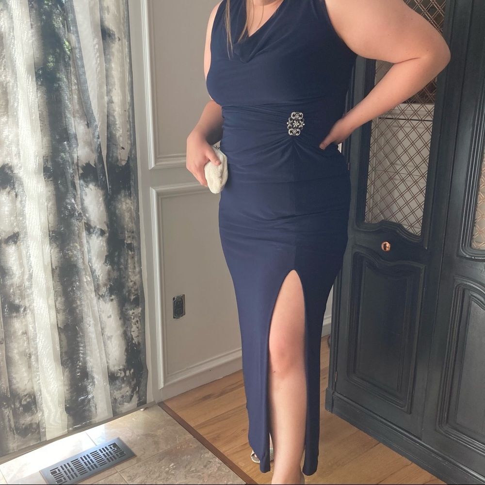 Ralph Lauren Evening Gown with Leg Split - Picture 3 of 9
